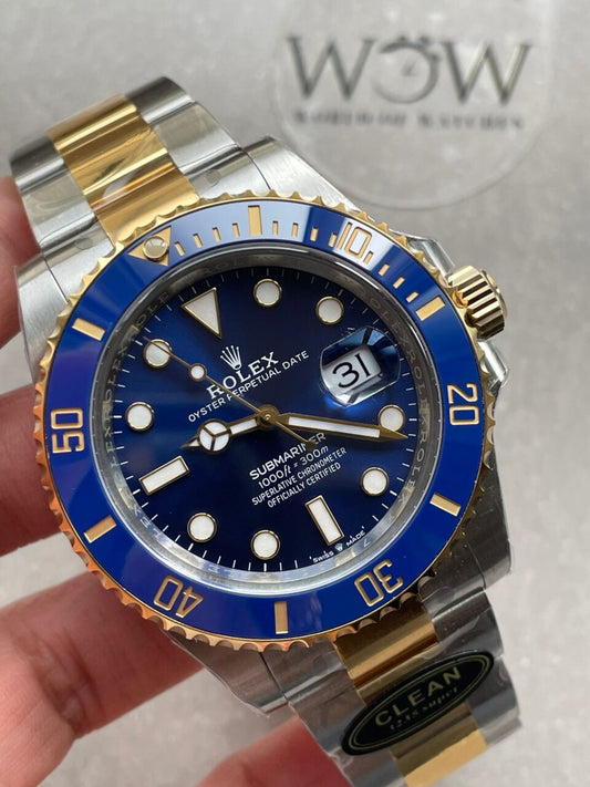 CLEAN FACTORY 1:1 Submariner 116613LB Bluesy 904L YG/SS Blue Dial VR3235