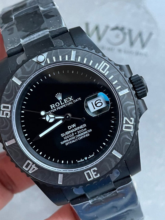 VSF FACTORY 1:1 Submariner DiW 904L DLC Graduated Blue Dial VS3135