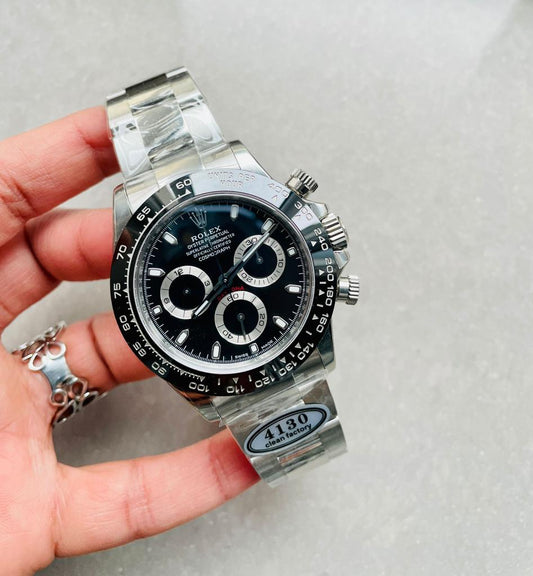 CLEAN FACTORY 1:1 Daytona 116500 PANDA Best Edition CF 904L SS Case and BLACK Dial
