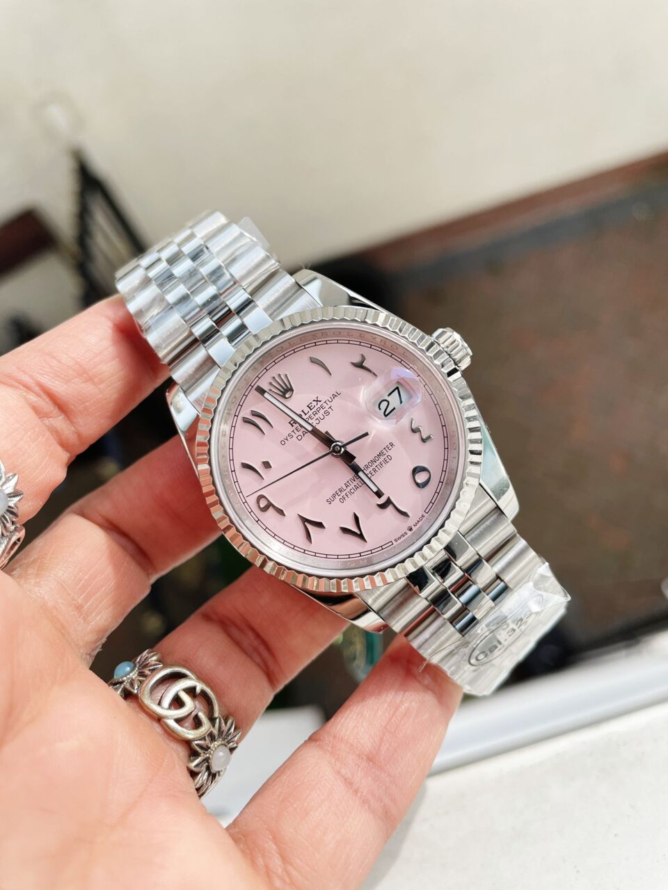 DIWF Factory 1:1 DateJust 36mm 126234 Best Edition 904L Steel Tiffany Pink Dial Arabic Marker SA3235
