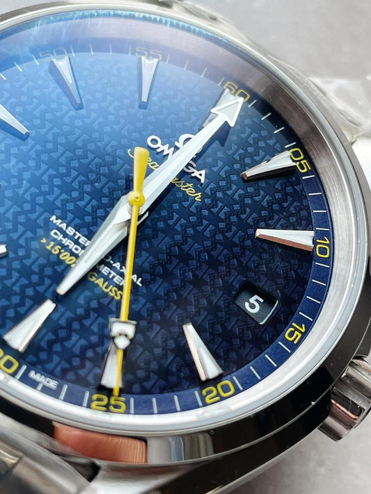 Aqua Terra 15007 Gauss “Spectre” VSF 1:1 Best Edition Blue Textured Dial on SS Bracelet A8507 V2