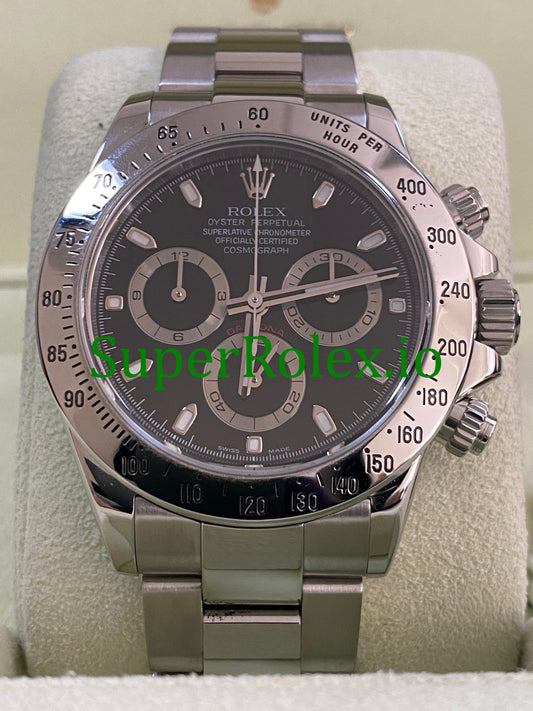 Cosmograph Daytona 40 Steel Black Index Dial Ref.116520