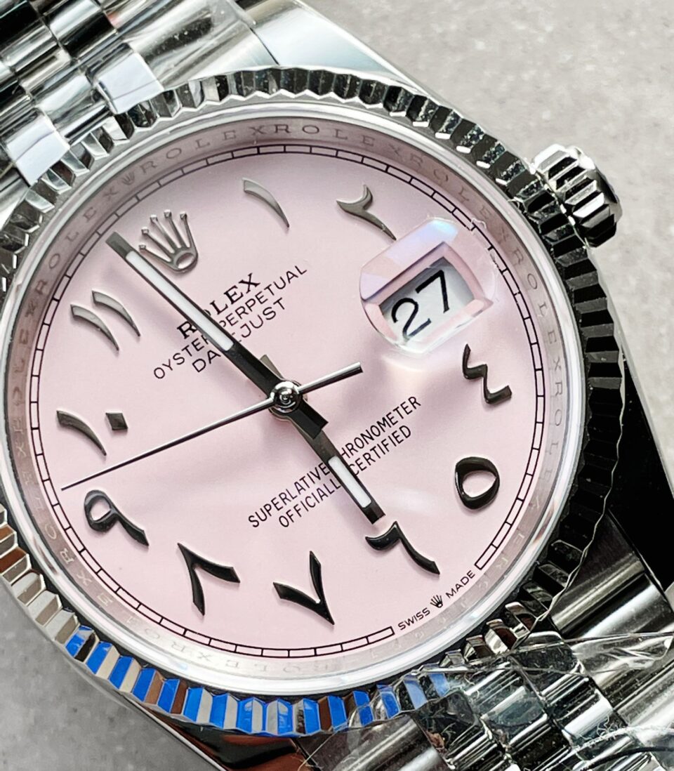 DIWF Factory 1:1 DateJust 36mm 126234 Best Edition 904L Steel Tiffany Pink Dial Arabic Marker SA3235