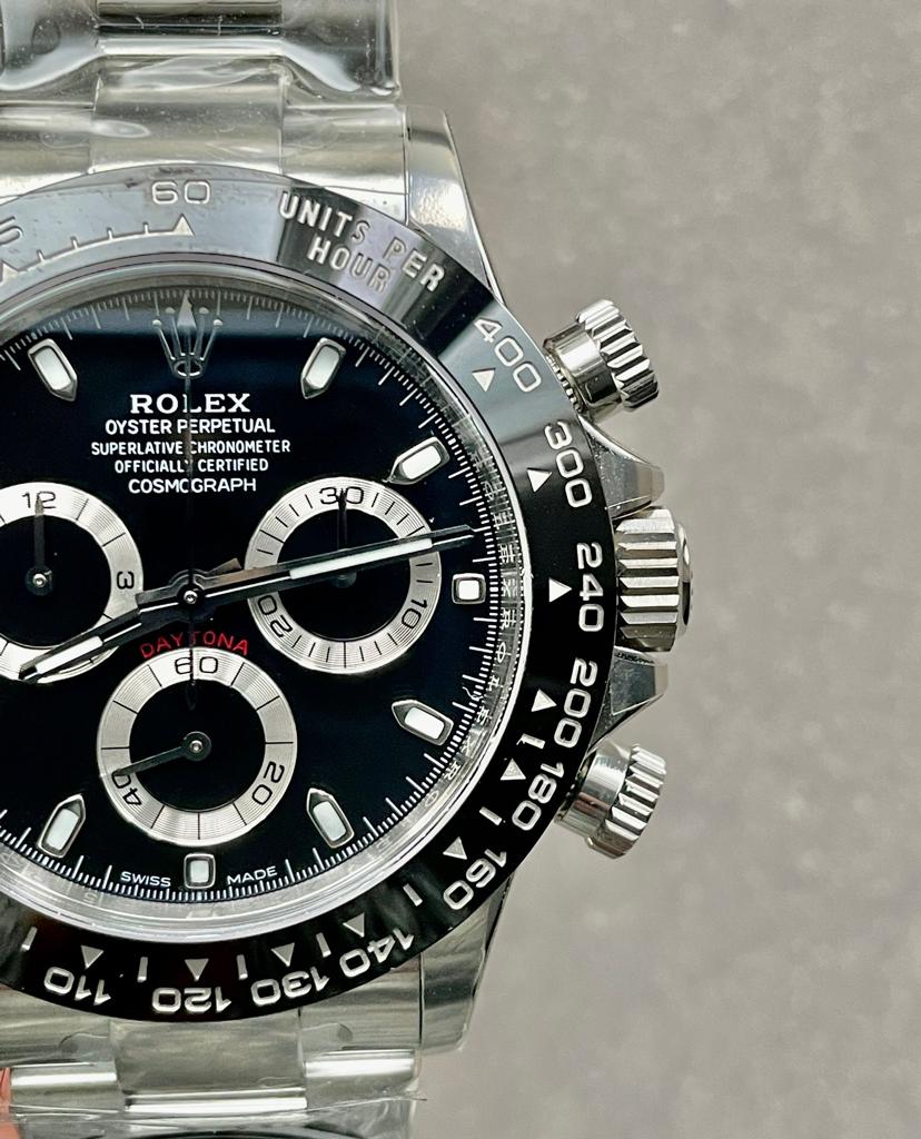 CLEAN FACTORY 1:1 Daytona 116500 PANDA Best Edition CF 904L SS Case and BLACK Dial
