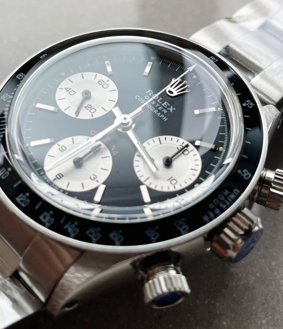 VINTAGE Daytona 6263 SS Black Dial 2 on Bracelet Venus 75