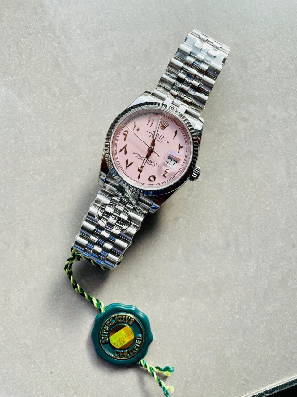 DIWF Factory 1:1 DateJust 36mm 126234 Best Edition 904L Steel Tiffany Pink Dial Arabic Marker SA3235