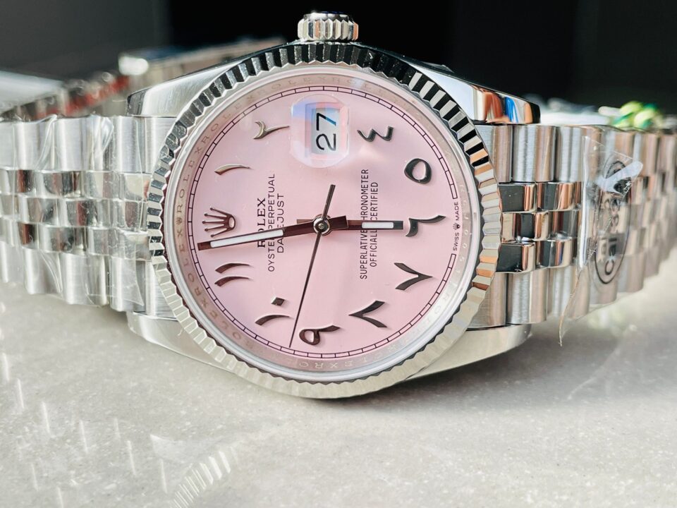 DIWF Factory 1:1 DateJust 36 126234 Best Edition 904L Steel Tiffany Pink Dial Arabic Marker SA3235