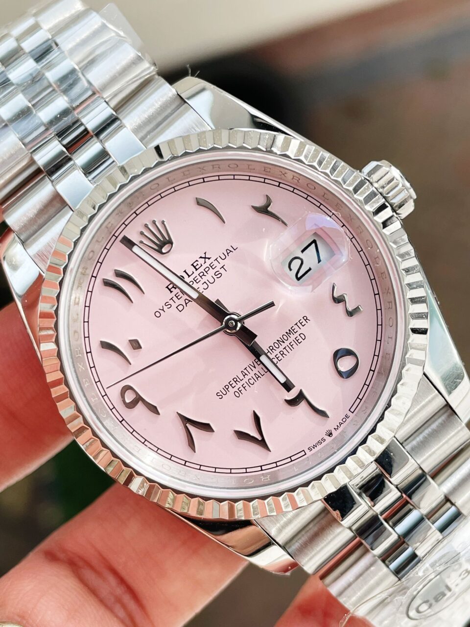 DIWF Factory 1:1 DateJust 36mm 126234 Best Edition 904L Steel Tiffany Pink Dial Arabic Marker SA3235