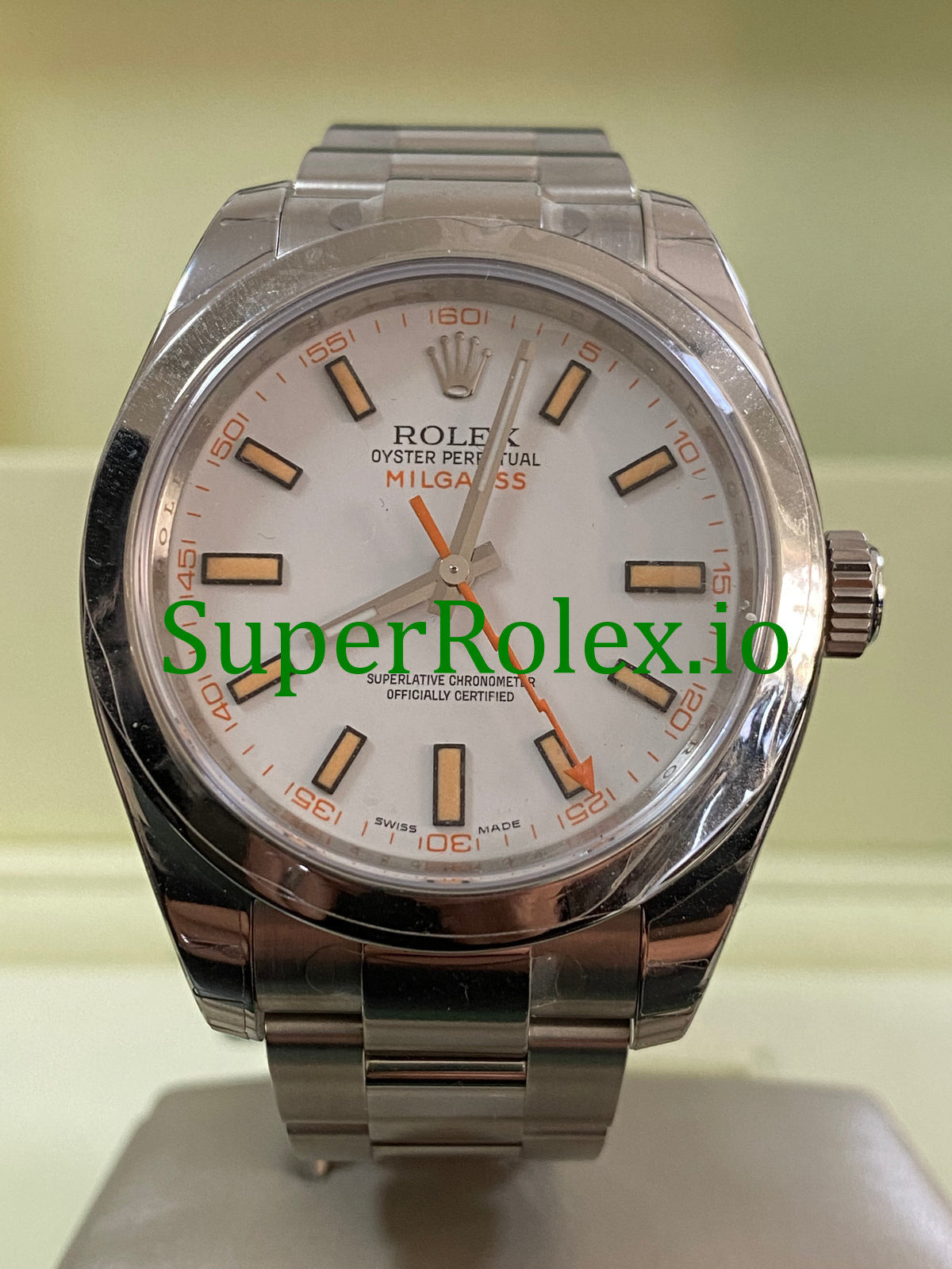 Milgauss Ref.116400 - M serial - White Dial u0026 Orange Accents