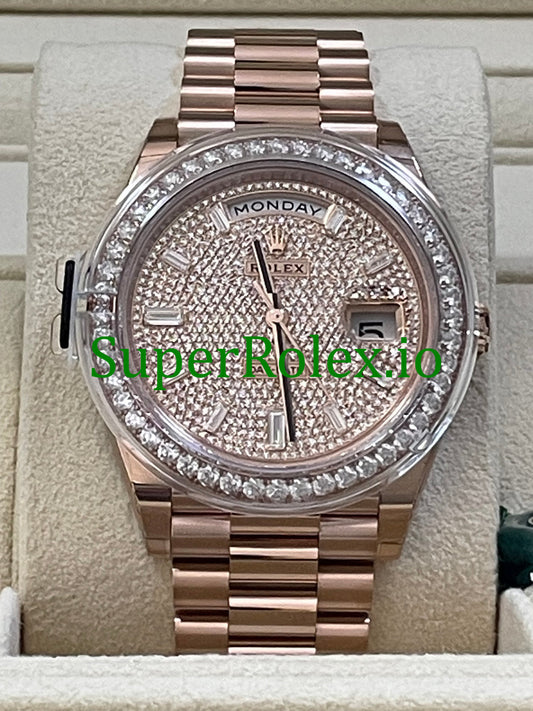 Day-Date 40MM Ref.228345RBR - Diamond Paved Dial